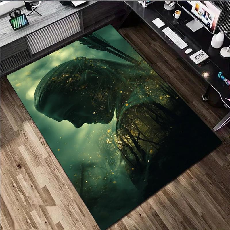 The Lord Of The Rings Carpet Office Decorative Carpet For Living Room Bedroom Door Mat Floor Rug Computer Chair Area Rug