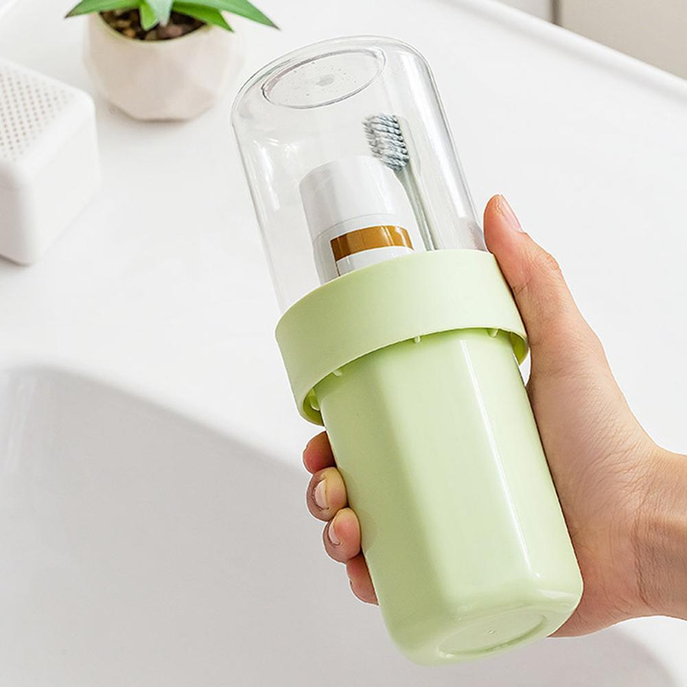 Simple Family Travel Wash Cup Multipurpose Toothbrush Storage Box For School