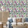 Wallpaper Colorful Monstera Flowers and Leaves for Living Room and Bedroom 50x1000