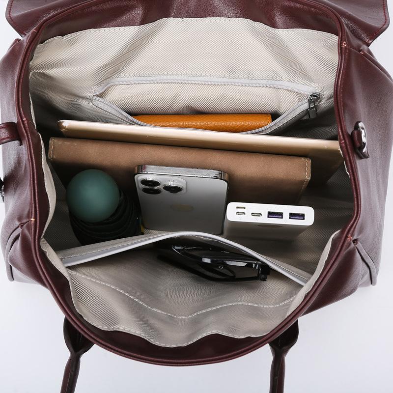 Women's Handbag, New Vegetable Tanned Leather Tote Bag, High-end Sense, Large Capacity Commuting Women's Bag, Fashionable Bag