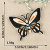 Embroidery label self-adhesive patch cartoon butterfly hand account DIY shoes and hats accessories, national style embroidery cloth sticker