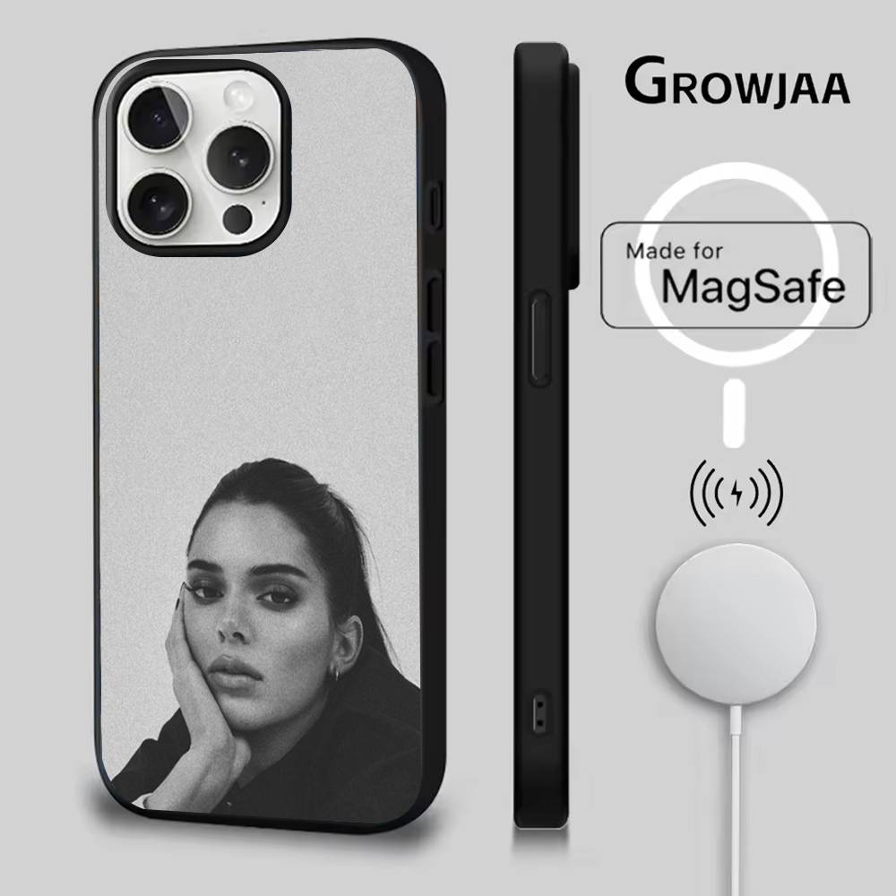 

Sexy Girl K-Kendall J-Jenner Phone Case For iPhone 16e,16,15,14,13,12,11,Plus,Pro,Max,Mini Magsafe Magnetic Wireless Charging iPhone16promax