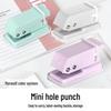 Compact Round Hole Punch for Students and DIY Crafts