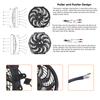 Universal 12V 80W/120W 7/10/12/14 Inches Car Air Conditioning Electronic Radiator Cooling Fan Blade Electric Cool Kit