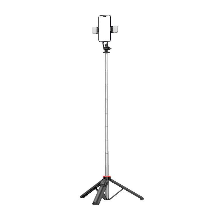 New Arrivals C13d Multi-functional Fill Light Selfie Stick Extendable Handheld Tripod for Phone with Double Lights on Side