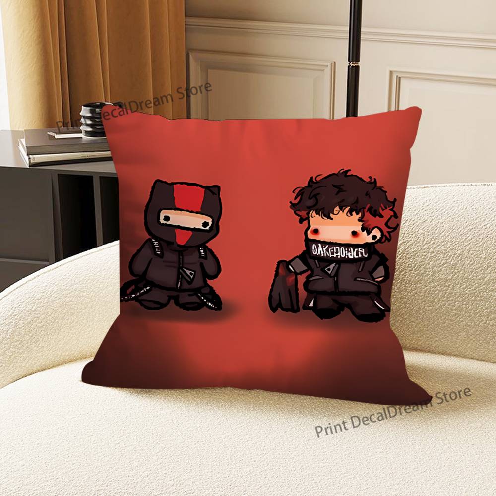 T-Tyler J-Josh J-Joseph D-Dun Printed Pillow Cover Cushion Case Simple Sofa Pillow Case No Pillow Core