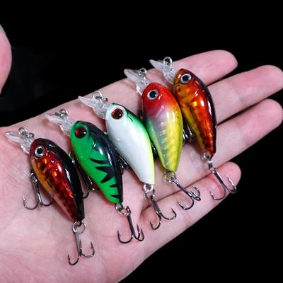 5PCS Minnow Fishing Lures Floating Trolling Crankbait Saltwater Artificial Bait
