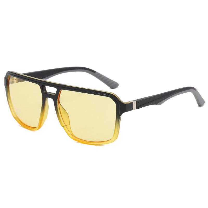 Fashion Trend Pilot Sunglasses UV Protection Sports Cycling Men's Double Beam Night Vision Glasses Wholesale