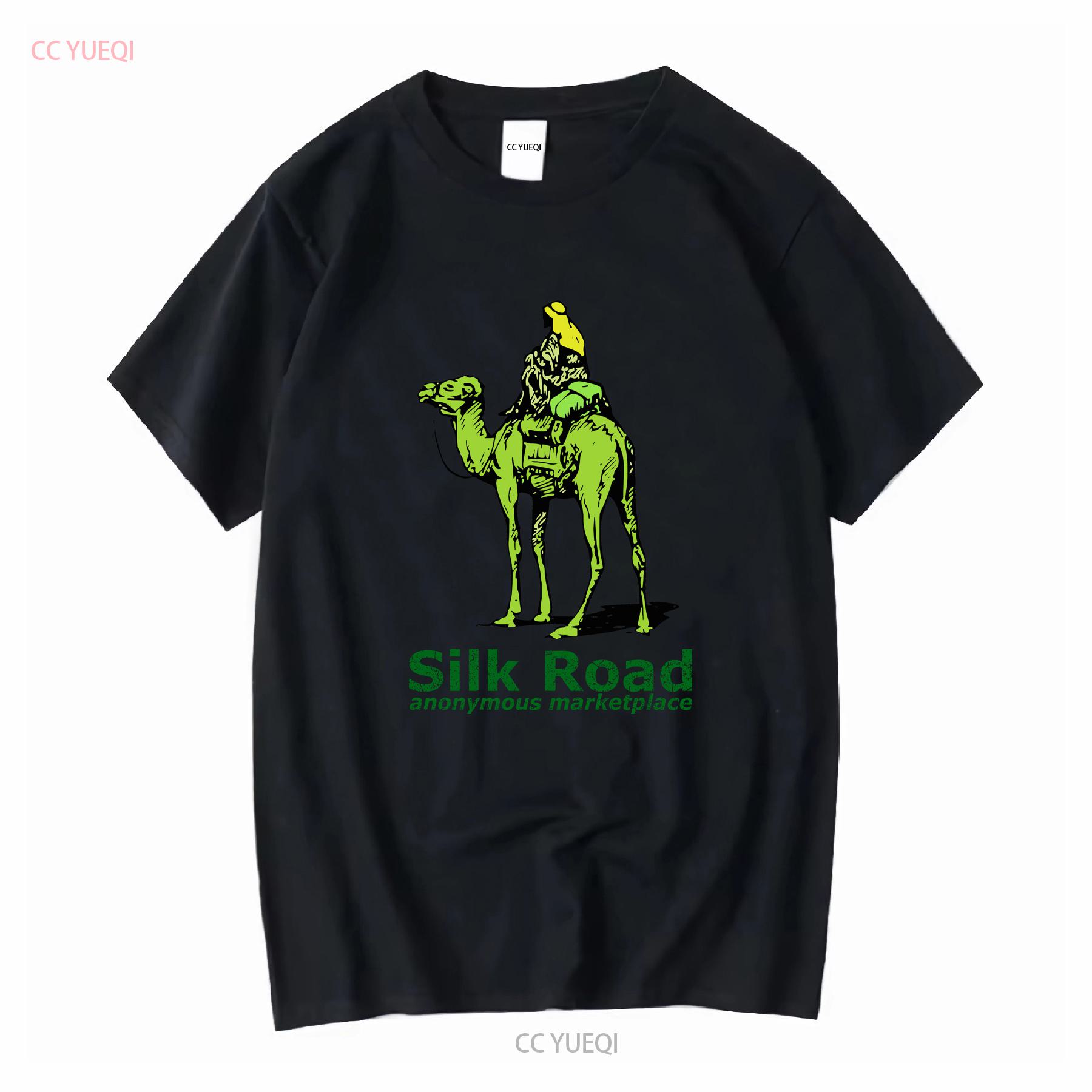 

Silk Road Marketplace T Shirt White vintage Washed Unisex Slightly homme designer clothes Versatile graphic Soft streetwear L