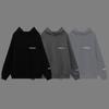 Sweat à capuche surdimensionné avec impression de lettres réfléchissantes Coupe ample Pull en coton Streetwear Homme