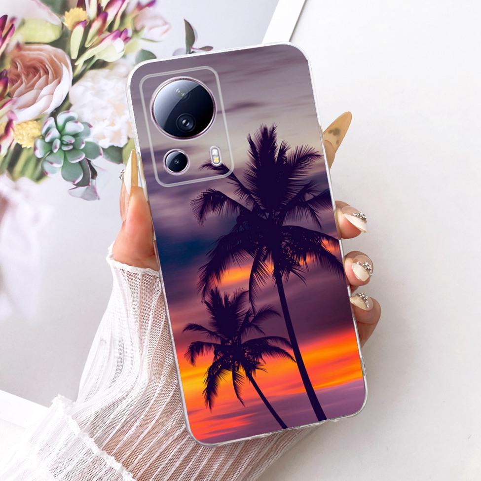 For Xiaomi Civi 2 Clear Case Aesthetic Luxury Cute Fashion Butterfly Funny Painted Funda For Xiaomi Civi2 Casing 2209129SC