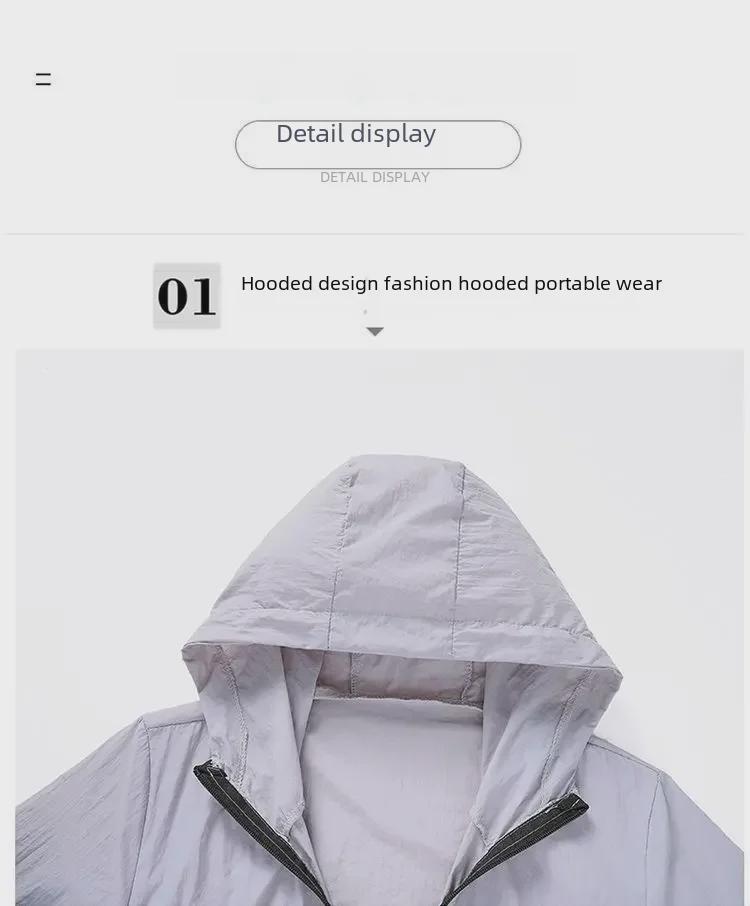 Pánská tenká prodyšná letní bunda s ochranou proti slunci Ice Silk UPF50+ pro rybaření