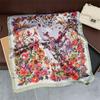 Luxury Printing Silk Square Scarf Women Neck Hair Tie Band Beach Hijab Kerchief Head Headbands Bandana Female Foulard 70cm