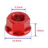 6x Rear Sprocket Nuts M10 x 1 Red For Ducati 1098 1098S 1098R 1198 S 2007-2011
