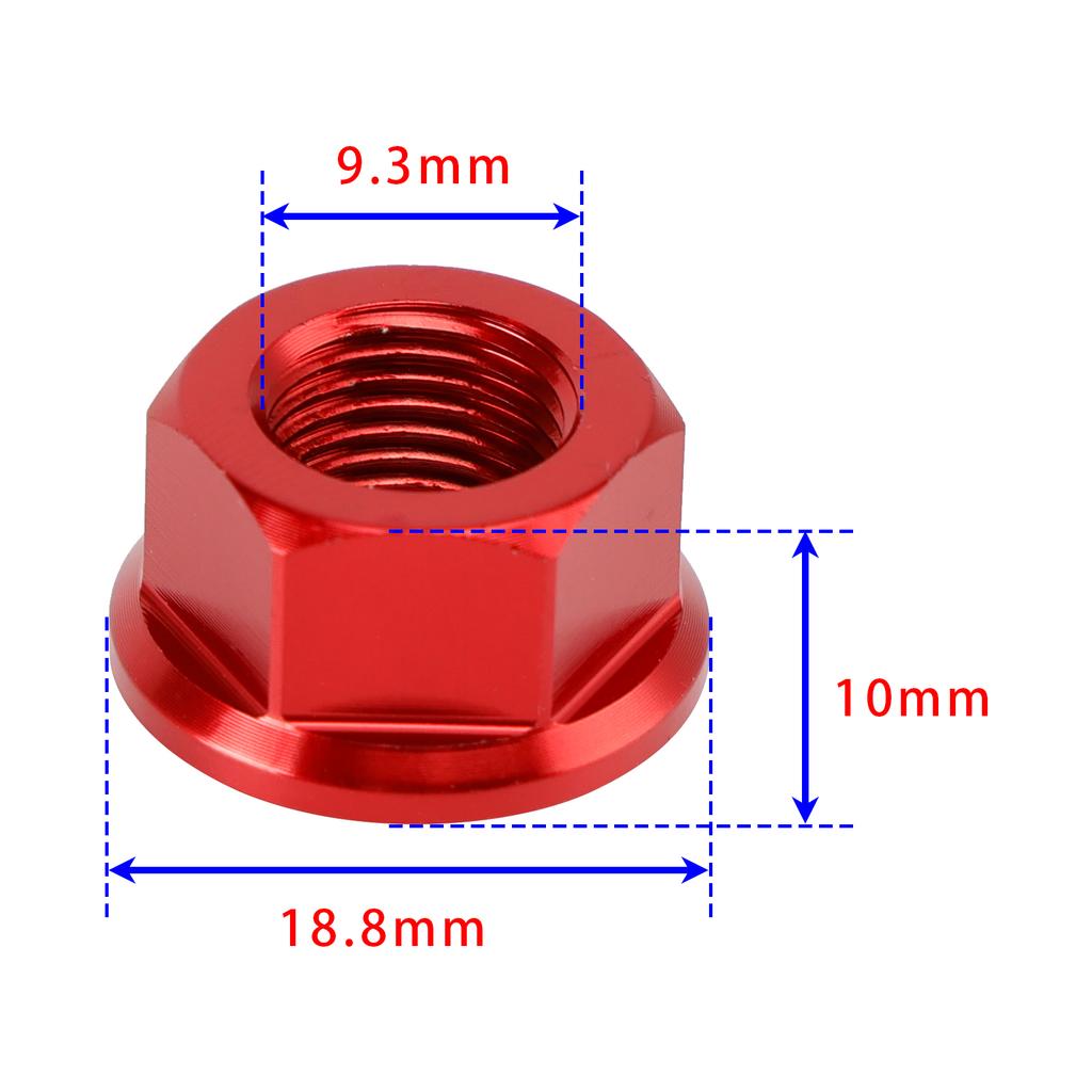 6x Rear Sprocket Nuts M10 x 1 Red For Ducati 1098 1098S 1098R 1198 S 2007-2011