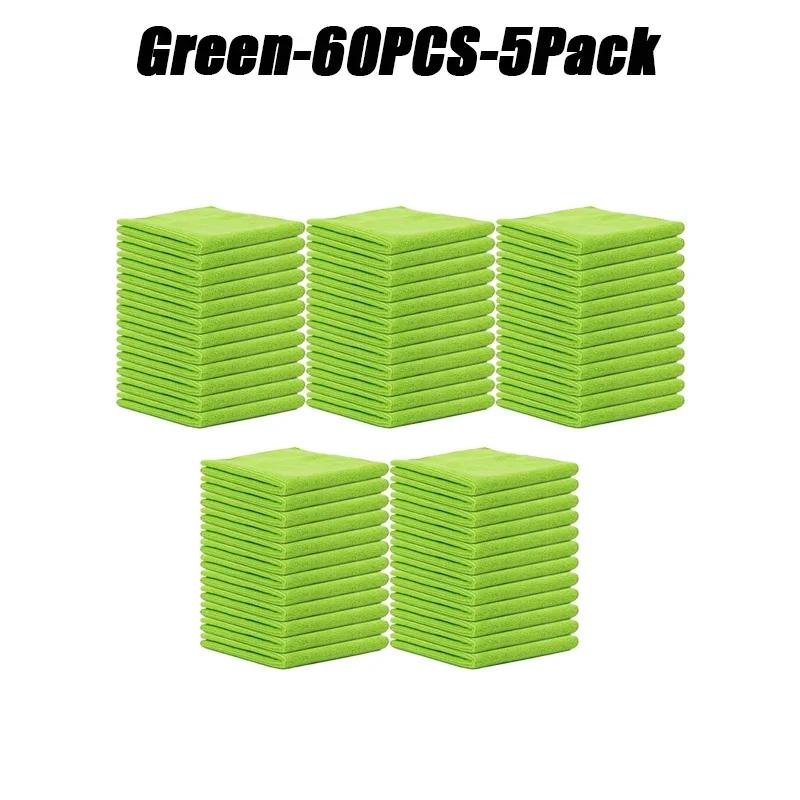 Lint Free Microfiber Cleaning Towels Reusable Cleaning Towels w/ Super Absorbent Stain-removing for Car Window Kitchen Towel