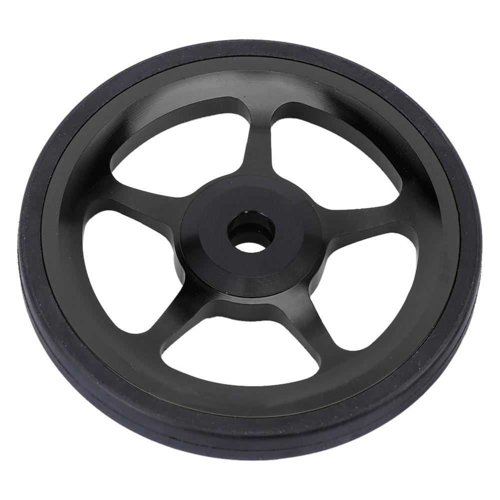 Sykkel som kan klappes sammen Aluminium Lett Hjul Sykkel med Skyvehjul og Monteringsskrue Svart