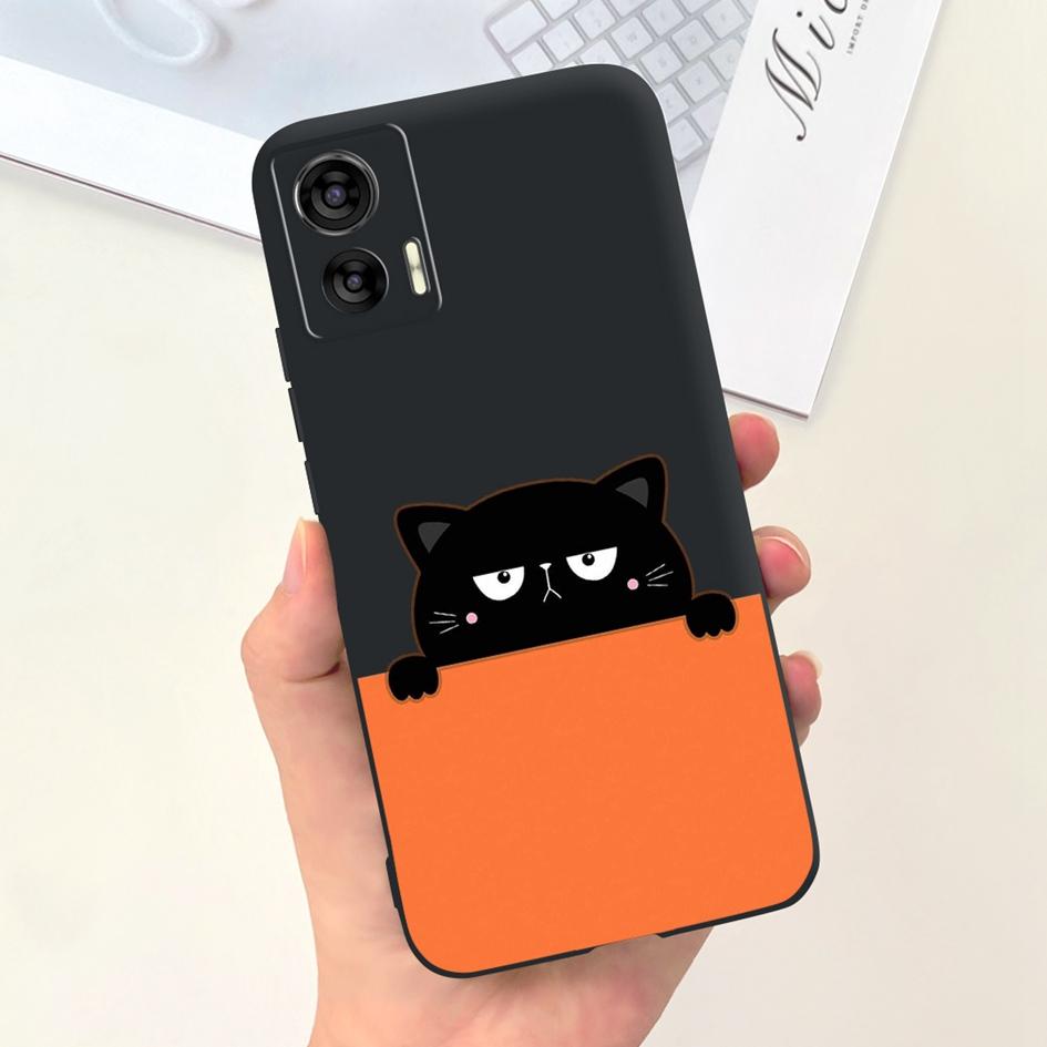 For Motorola Edge 30 Neo Case XT2245-1 Shockproof Cover Cute Cartoon Tulip Anti-Fall TPU Phone Case For Moto Edge 30 Lite Bumper