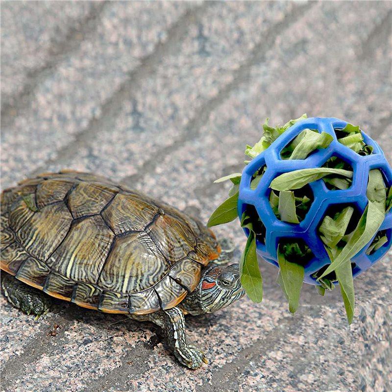 2025 Trend 2X Tortoise Treat Ball Hay Feeder Ball Hanging Feeding Grass Ball Fruit Vegetable Feeder Holder Foraging