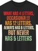 Funny Grammar Pun T Shirt Suitable for Grammar Nerds and Teachers Casual Crew Neck Short Sleeve Tee