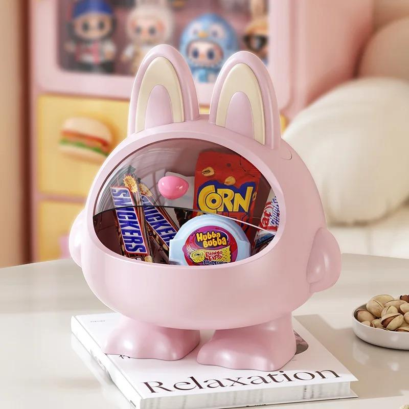 Desktop storage box, living room with lid storage box, multifunctional large capacity miscellaneous sorting box
