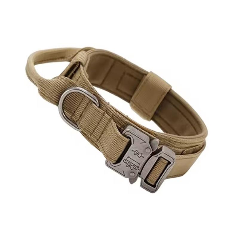 Heavy-Duty Military Tactical Dog Collar & Leash Set: Adjustable & Durable For All Sized Dogs