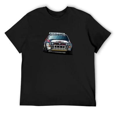 Lancia Delta Integrale HF Art T-Shirt Heavyweights Tops Fashion Shirts Cotton Man T-shirts Slim Fit T Shirts for Men