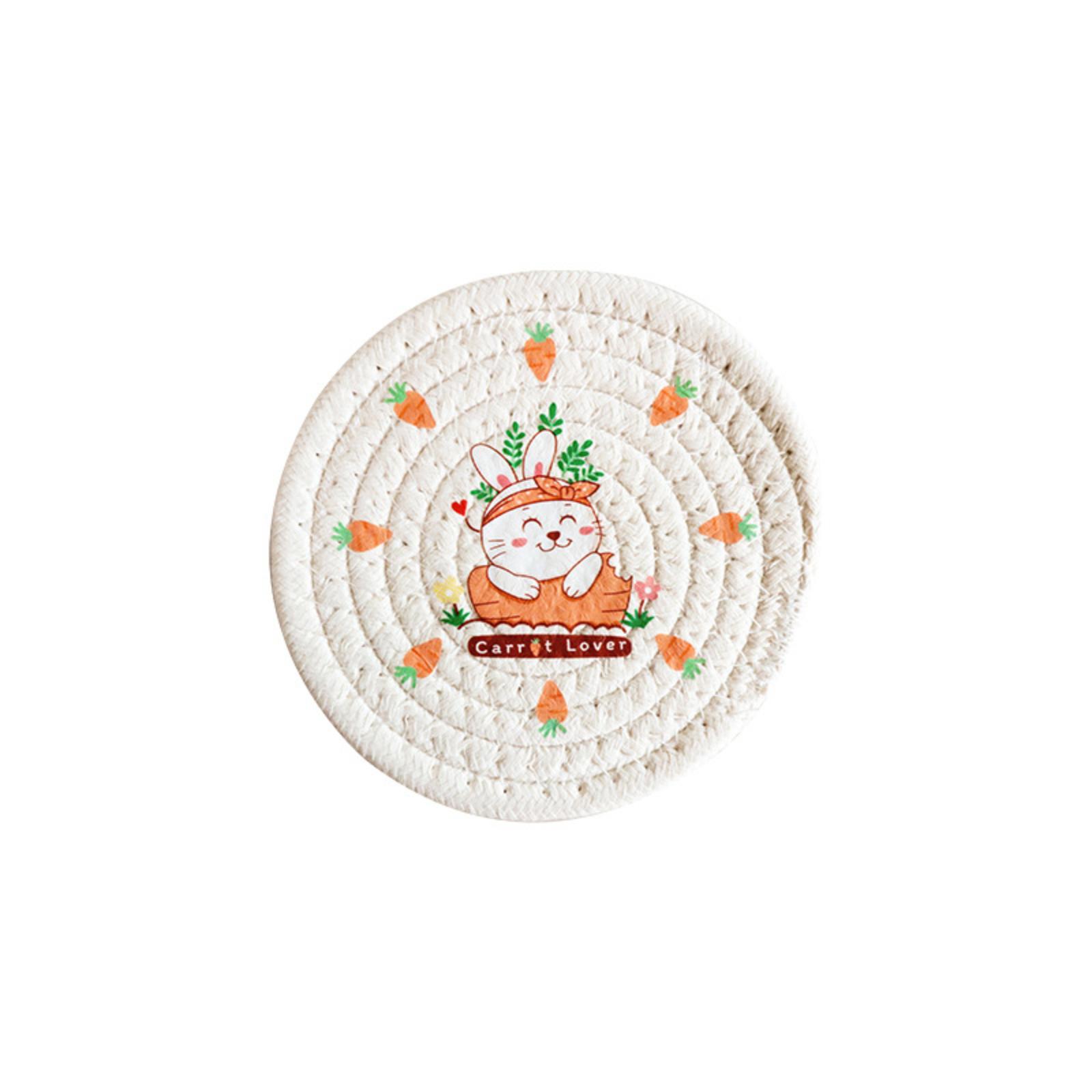 Cotton Rope Woven Placemat Set Kitchen Dining One Size