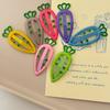 Cute Cartoon Carrot Hair Clip for Little Girls - Gentle On Hair, Colorful Dopamine Design