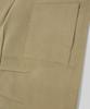 Beodeonteu Curved Cut Multi-Dart Wide Twill Pants [Beige]