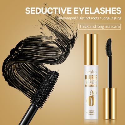 4D Mascara Gold 24 Hours Mascara Waterproof Long Eyelashes Extension Silk Fiber Eyelash Black Mascara Makeup Tool