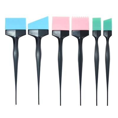 Flexible Silicone Hair Coloring Brush With Ergonomic Long Handle For Even Coverage And Skin Friendly Hair Dying Brushes