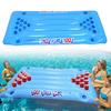 Inflatable Pong Floaty Inflatable Pool Game Table Float Fun Pool Party Game Table Pool Games for Adults and Family