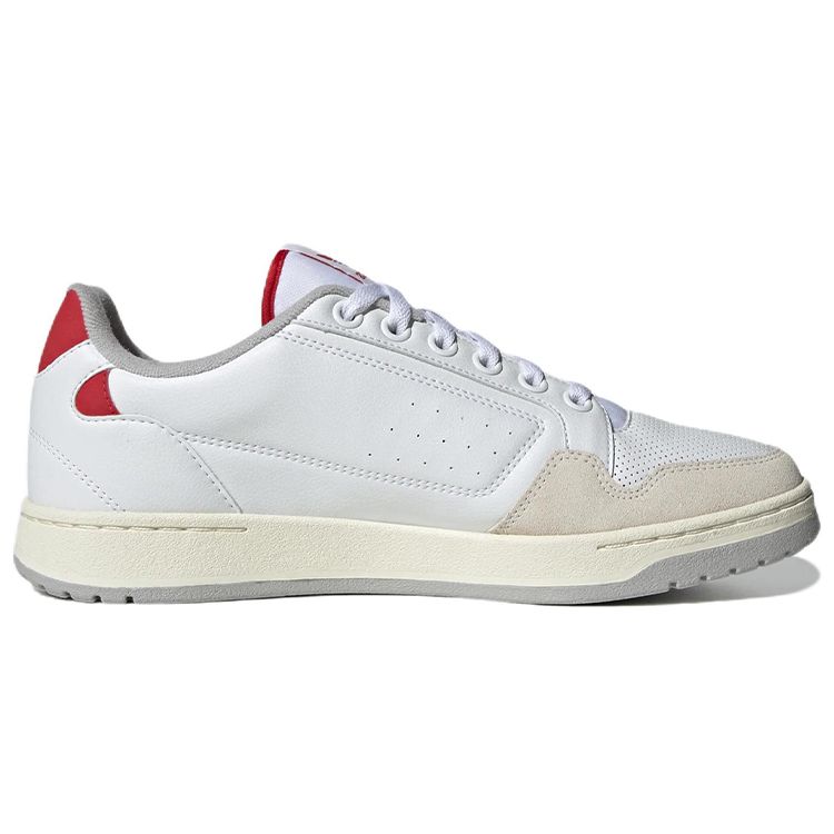 Adidas Originals Ny 90 Leather Comfortable Non-Slip Durable Low-Top Sneakers Men Sneakers White Red GX4393