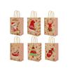Paper Gift Bags Santa Claus Candy Cookie Packing Bags Festive Gift Wrapping for Navidad Decoration and Christmas Party Supplies