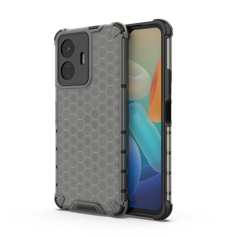 Vivo S18/V50 Clear Full-Cover Honeycomb Shockproof Phone Case