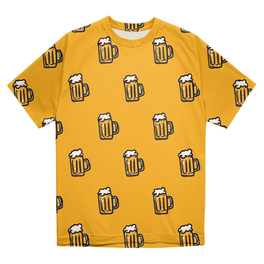 Herre Rundhals Casual Trykket Kortermet T-skjorte Topp