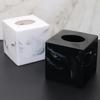 1pc Resin Tissue Box Living Room Desktop Decor Coffee Table Tissue Storage Box Bathroom Decoration Accessories Toilet Utensils