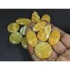 422Cts. Natural Yellow Lace Agate Mix Cabochon Loose Gemstone 14 Pcs Lot C-234