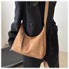 New Vintage Faux Leather Shoulder Bag for Women Retro Underarm Hobo Purse Large Capacity Tote Handbag