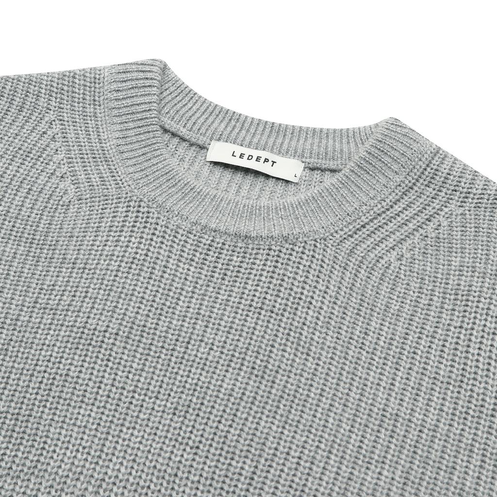 LEDEPT Silk Blending Hachi Round Pullover [5 Colors]