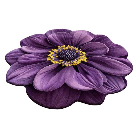 3D Visual Flower Rug Realistic Floral Floor Mat Non-Slip Absorbent Bathroom Rug for Bedroom Living Room Playroom Entrance Decor