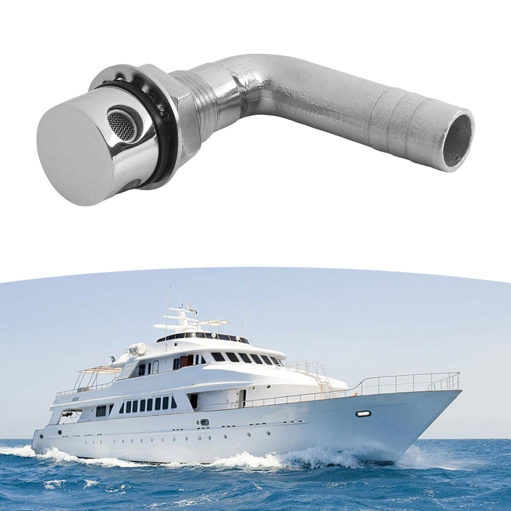 Marine Fuel Breather Fuel Tank Thru Hull Vent Efficient Airflow Design High Polished Finish For Boat Fuel System