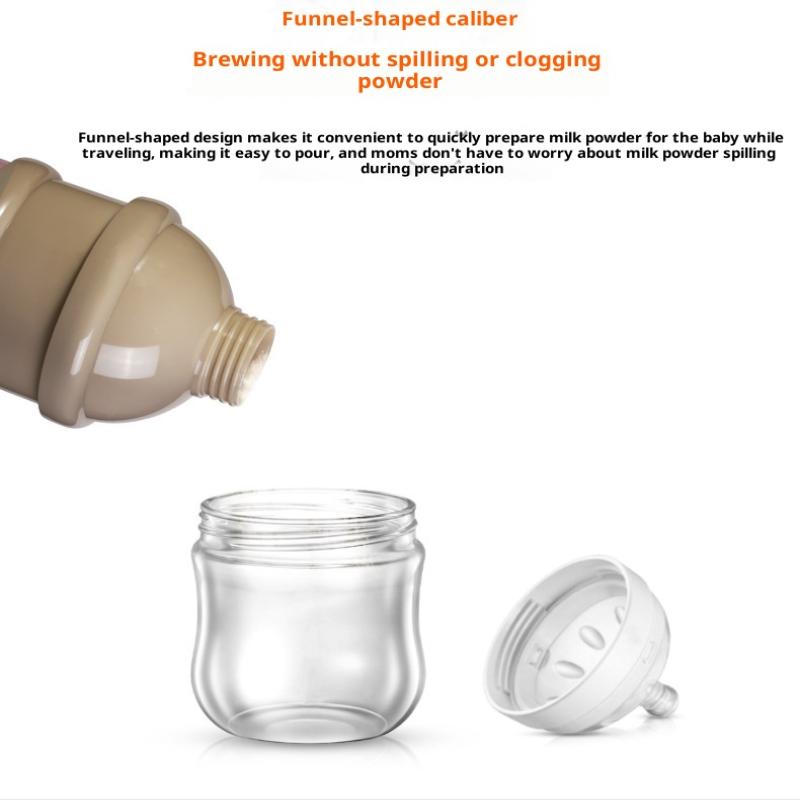 Cutie colorată pentru lapte praf pentru bebeluși cu 3 niveluri, compartimente individuale pe nivel pentru lapte praf, cutie portabilă rotativă pentru lapte praf pentru copii