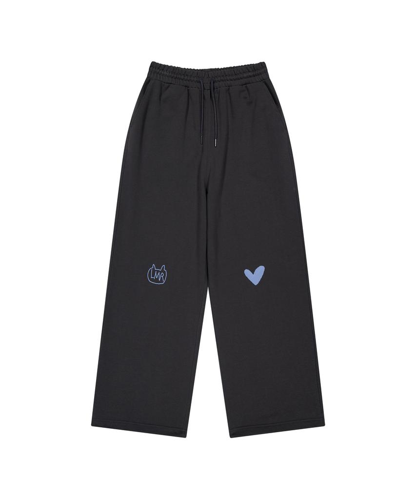 LMR Symbol Logo Drawing String Sweatpants Charcoal