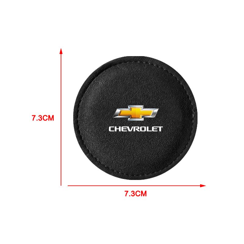 Car Cup Holder Pad PU Leather Slot Non-slip Coaster Mat For Chevrolet Cruze Malibu Sail Spark Captiva Equinox Trax AVEO Lova