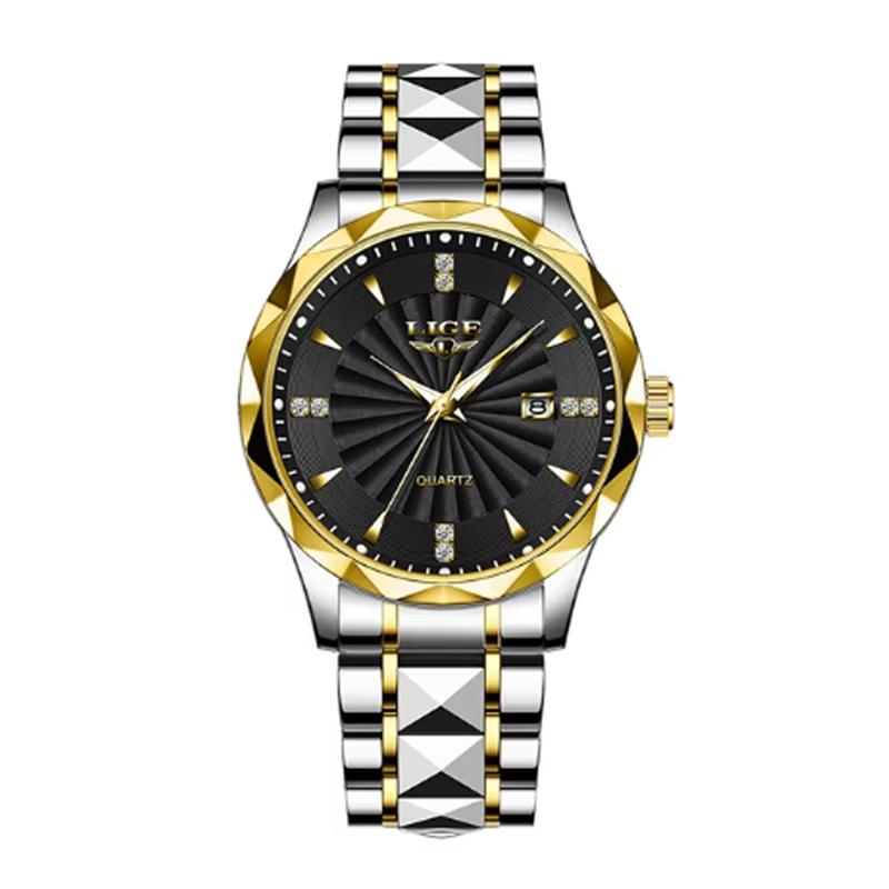 

LIGE Luxury Woman Watch Fashion Outdoor Sport Luminous Quartz Watches Imported Movement Waterproof Stainless Steel Women Watches