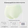 Mao Ren Women's Plus Size Antibacterial Cotton Jacquard Underwear 4-Pack