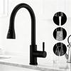 360° Rotatable Stainless Steel Kitchen Faucet with Pull-Out Sprayer for Hot and Cold Water
