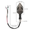 Motorcycle LED Turn Signal Light Two-color Turn Signal Lamp with Arrow Turning Direction Light Motorcycle Indicators Accessories